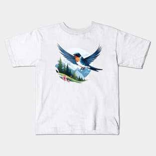 Swallow Bird Kids T-Shirt